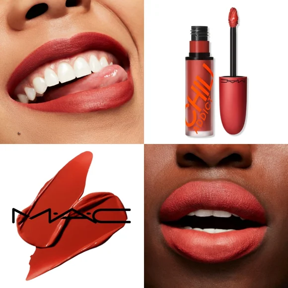 MAC - Retro Matte Liquid Lip Color 0.17 OZ - CHILI ADDICT 135 - Picture 2 of 3